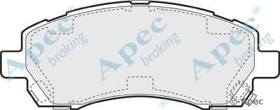 APEC BRAKING pad1097 -  Комплект тормозных колодок, дисковый тормоз